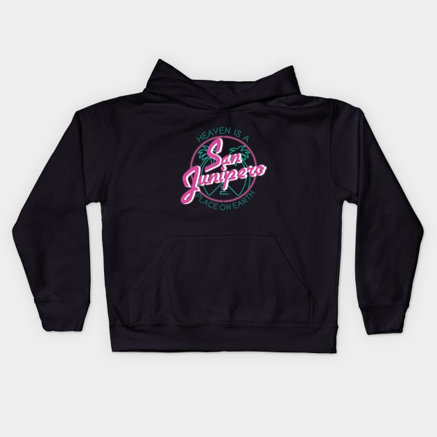 SAN JUNIPERO love Kids Hoodie by AnnSaltyPaw